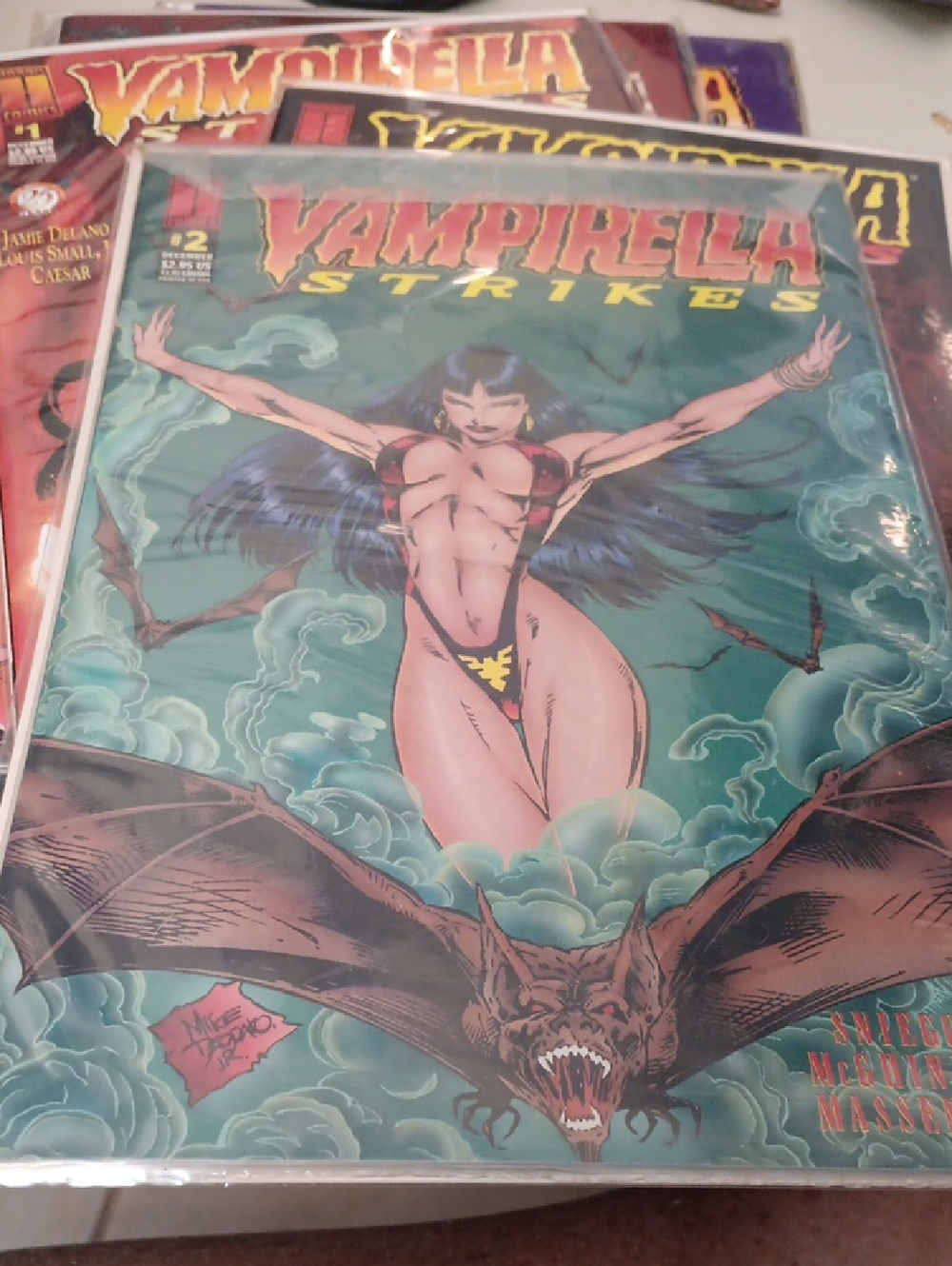 Vampirella Strikes #2 Comic Book - Green Cover